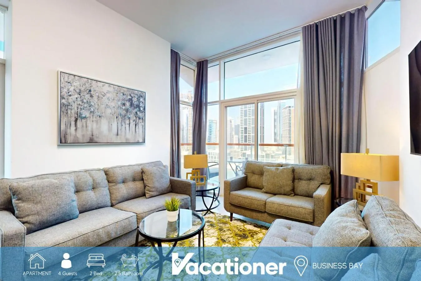 Binghatti - Cozy Two Bed With Burj Khalifa View location